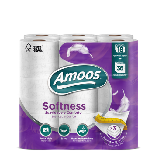 AMOOS SOFTNESS (18 Rolos)