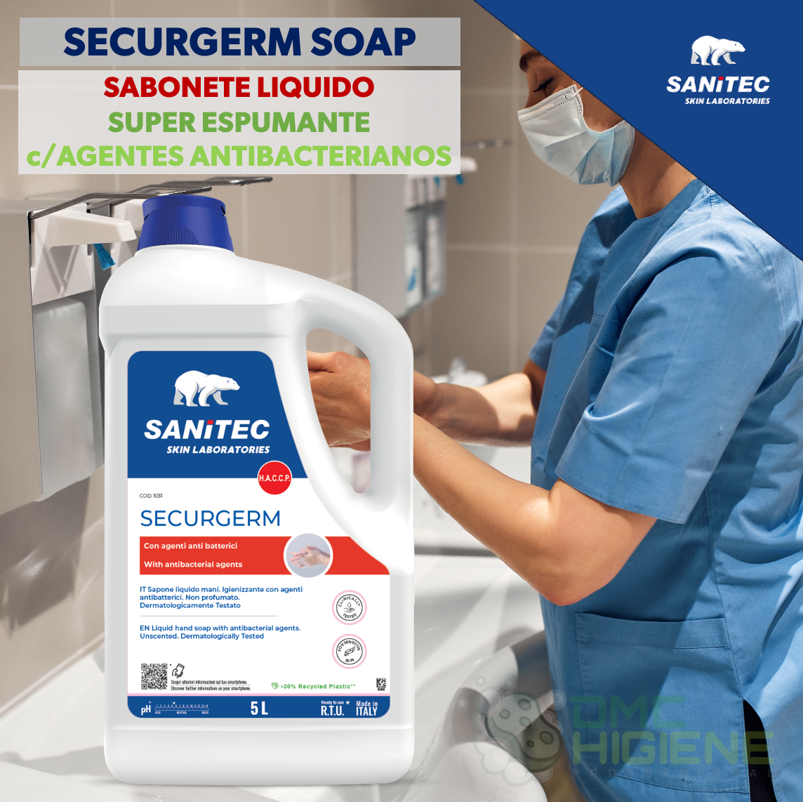 Sabonete Anti Bacteriano Dermo | Securgerm Soap | DMC Higiene